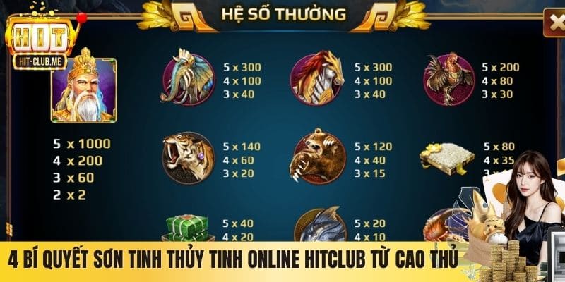 4 bí quyết Sơn Tinh Thủy Tinh online Hitclub từ cao thủ
