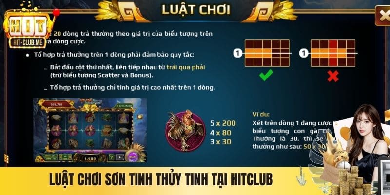 Luật chơi Sơn Tinh Thủy Tinh tại Hitclub